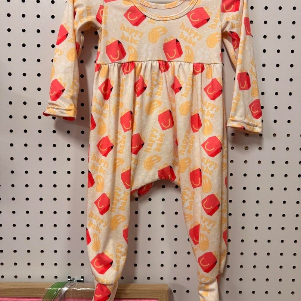 Happy meals handmade romper